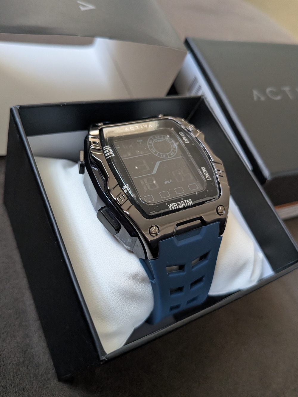 ACTIVA Blue Digital Sports Smartwatch with Original Packaging